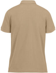 B&C modern, klasszikus stílusú, előzsugorított galléros Női pamut póló O02, Gold-XL (BO022009)