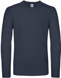 B&C Collection EXACT 150 unisex hosszú ujjú póló B03E, Navy-S (BB03E0406)