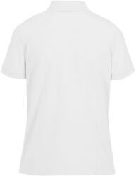 B&C modern, klasszikus stílusú, előzsugorított galléros Női pamut póló O02, White-M (BO020107)