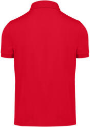 B&C modern, klasszikus stílusú, előzsugorított galléros férfi pamut póló O01, Red-3XL (BO010511)
