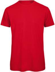 B&C lezser szabású minősített biopamut férfi póló BD62, Red-M (BD620507)