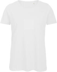B&C lezser szabású minősített Női biopamut póló BD63, White-XL (BD630109)
