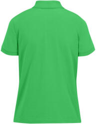 B&C modern, klasszikus stílusú, előzsugorított galléros Női pamut póló O02, Apple Green-S (BO021406)