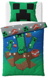 Carbotex Minecraft Creeper Explode ágyneműhuzat 140×200cm, 70×90 cm CBX2452136MCB (CBX2452136MCB)