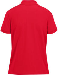 B&C modern, klasszikus stílusú, előzsugorított galléros Női pamut póló O02, Red-L (BO020508)