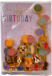 CCG Happy Birthday Animals 3D üdvözlőkártya CCG097714C (CCG097714C)