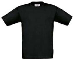 B&C Collection gyerek rövid ujjú, környakas póló B07, Black-3/4 (BB070301)
