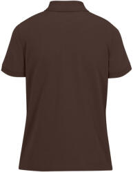 B&C modern, klasszikus stílusú, előzsugorított galléros Női pamut póló O02, Roasted Coffe-XS (BO023213)
