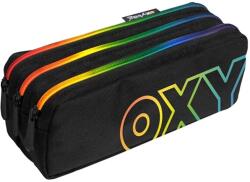 KARTON P+P Tolltartó 3 részes bedobálós fekete szivárványos 22x8 cm OXY Rainbow (8-89725)