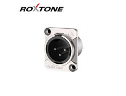Roxtone RX3MD-NT XLR papa, szerelhető, 3 pólusú, (ezüst)