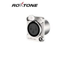 Roxtone RX3FD-NT XLR mama, szerelhető, 3 pólusú, (ezüst)