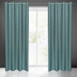 Takoy Draperie CUBE cu model geometric argintiu