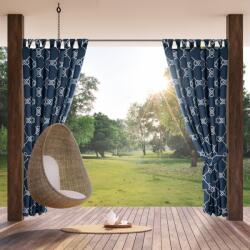 Takoy Draperie GARDEN pentru grădină și terasă, realizată din material impermeabil, model maritim pe bucle prin fermoar velcro155 x 200 cm
