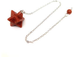 MyVanilla Ásvány Inga merkaba goldstone vörös 2x2cm