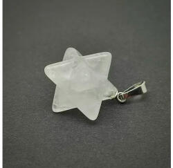 MyVanilla Ásvány Merkaba medál Hegyikristály 2x2cm