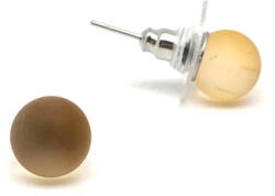 MyVanilla Ásvány Fülbevaló matt golyó citrin 8mm