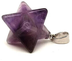 MyVanilla Ásvány Merkaba medál Ametiszt 2x2cm