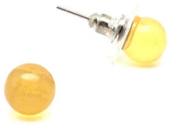 MyVanilla Ásvány Fülbevaló golyó kalcit narancs 8mm