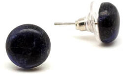 MyVanilla Ásvány Fülbevaló lencse szodalit 10mm