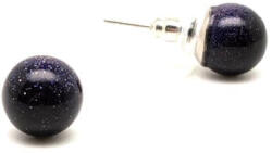 MyVanilla Ásvány Fülbevaló golyó kék goldstone 8mm