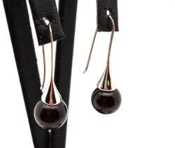 MyVanilla Ásvány Fülbevaló golyó scapolit kürt lógós 10mm