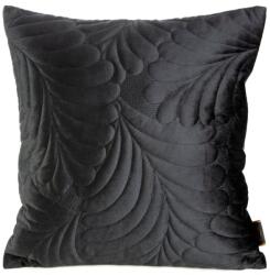 Takoy PRÉMIUM Bársony díszpárnahuzat hagyományos steppeléssel díszítve levélmintával