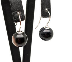 MyVanilla Ásvány Fülbevaló golyó sardonyx bedugós 10-11mm