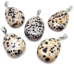 MyVanilla Ásvány Jáspis dalmata csepp medál 20/25mm