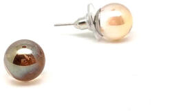 MyVanilla Ásvány Fülbevaló golyó arany aurakvarc 6-6, 5mm