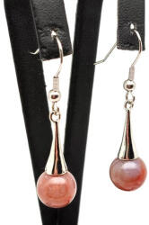 MyVanilla Ásvány Fülbevaló golyó sardonyx pálcás lógós 10-11mm