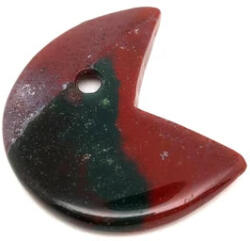 MyVanilla Ásvány Achát indiai medál átfúrt pacman 30mm