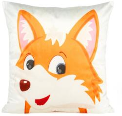 Takoy DESIGN 91 Bársony díszpárnahuzat KIDS 9A vicces róka motívummal-HF-404167