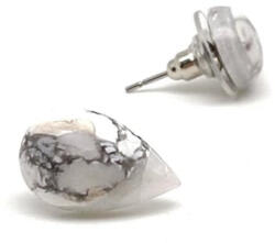 MyVanilla Ásvány Fülbevaló csepp howlit 10x16mm
