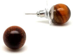 MyVanilla Ásvány Fülbevaló golyó tigrisszem 12-13mm