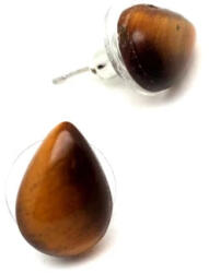 MyVanilla Ásvány Fülbevaló csepp tigrisszem 9x13mm