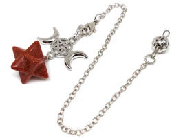 MyVanilla Ásvány Inga merkaba istennő Goldstone vörös 2x2cm