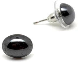 MyVanilla Ásvány Fülbevaló ovális hematit 10x14mm