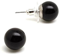 MyVanilla Ásvány Fülbevaló golyó obszidián 10mm