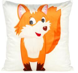 Takoy DESIGN 91 Bársony díszpárnahuzat KIDS 9A vicces róka motívummal-HF-404169