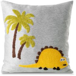 Takoy Gyerek díszpárnahuzat DINO 1 bolyhos cérnával hímzett dinoszaurusszal