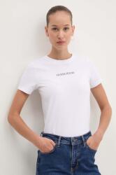 Guess Jeans t-shirt női, fehér, W4YI01 J1314 - fehér XL