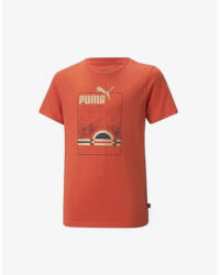 PUMA Essentials+ Street Art Summer Tee Orange - magazinko