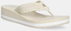 Tommy Hilfiger flip-flop TH CROCHET MID BEACH SANDAL bézs, éksarkú, FW0FW08737 - bézs Női 37