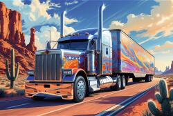 Trefl - Puzzle Truck on the Road - 160 piese