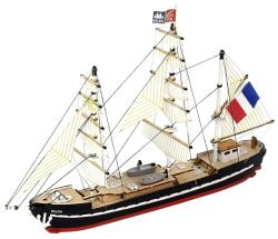 Artesanía Latina Navomodel de antrenament Belem Easy Kit - Model de nava din lemn cu vopsele, scara 1: 160 - Artesania Latina (17001)