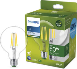 Philips LED 60 W, G95, E27, 4000 K, CL UE SRT4