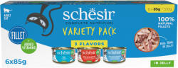 Schesir 24x85g Schesir Complete Nutrition Filet aszpikban nedves macskatáp vegyesen