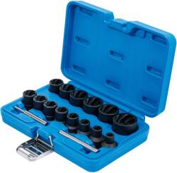 BGS technic Spirálprofilos csavarkiszedő dugókulcs készlet, 1/2", 8-27mm, 16db (BGS-5269)
