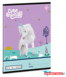  Füzet iskolai A5, 32lap, vonalas 16-32 2. osztályos UNICORN 10db/csomag (62698)