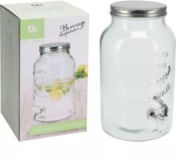 Gastro Üveg italadagoló csappal, Űrtartalom: 5, 50 Liter